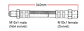 Brake hose Front Volvo 240 / 740 / 940 with S60R / V70R 4-piston brake caliper