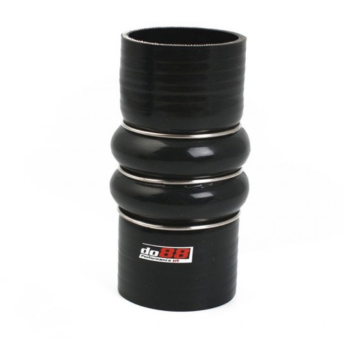 Silicone hose Black Flex Connection 2-Humps 2,375'' (60mm)