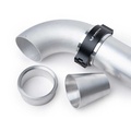 Aluminum tube straight 76x3mm x 500mm
