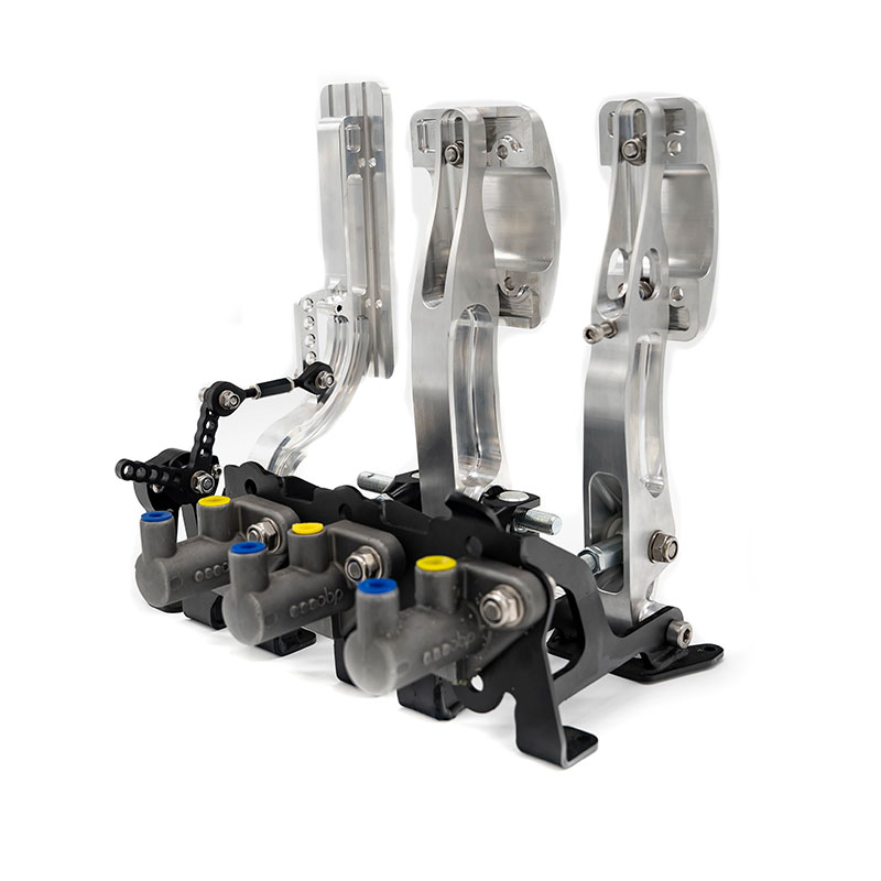 OBP Racing Series Floor mounted Pedal box Silver