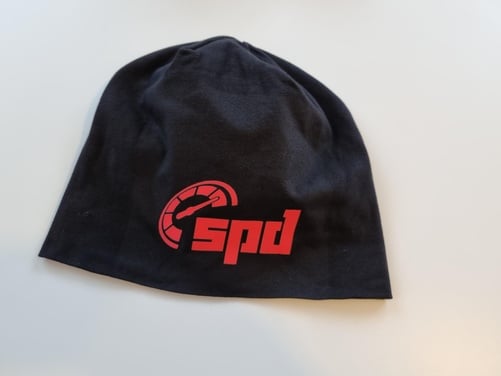 SPD beanie black-red (one-size)