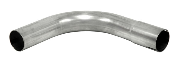 Bent exhaust tube 90° 3" Stainless (76mm)