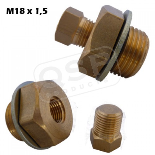 Oil drain plug M16x1.5 - 1/8"NPT