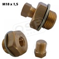 Oil drain plug M16x1.5 - 1/8"NPT