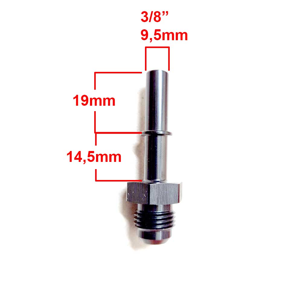 AN6 male - 3/8" female quick connector