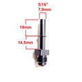 AN6 male - 5/16 quick connector