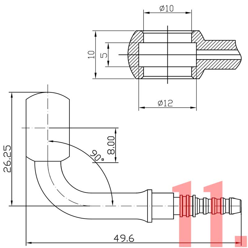 Make your own steel braided AN3 brake hose (Galvanized)