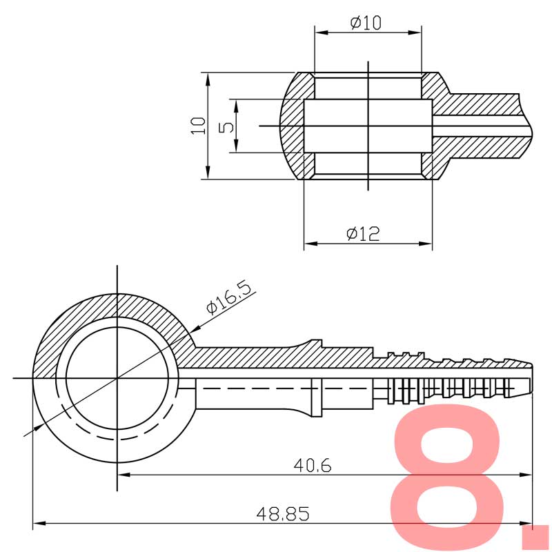 Make your own steel braided AN3 brake hose (Galvanized)