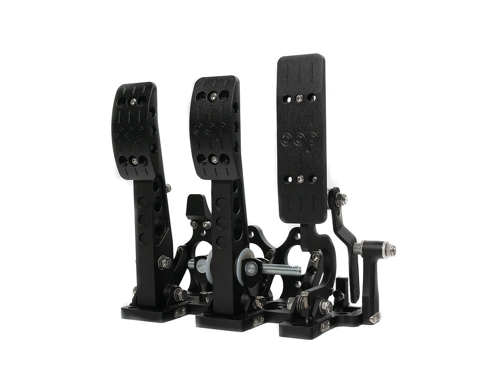 OBP Floor mounted pedal box 3 pedals V3 billet CNC-aluminum