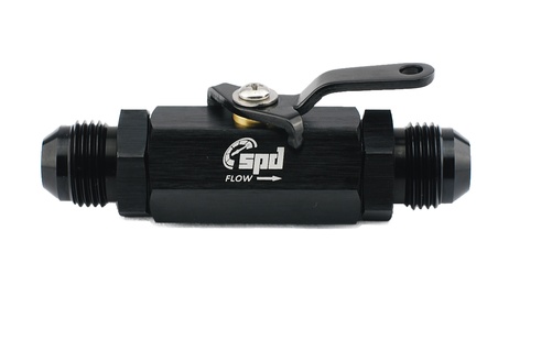 Shut-off valve AN6 black