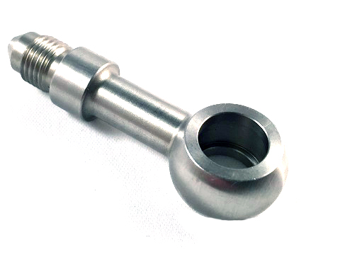 Banjo straight long AN4 (12mm) Stainless Steel