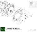 PMC Adapter Kit Honda K - Nissan 350Z Z33 370Z Z34 - 250mm / 9.84" (V)