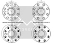 PMC Adapter kit Mercedes-Benz M113 - BMW M57 / E46 S54 M3 - 240mm / 9.45"