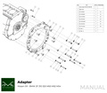 PMC Adapter Kit Nissan SR - BMW M57 / E46 S54 M3 - 240mm / 9.45"