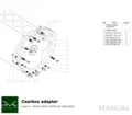 PMC Adapter Kit Saab H - BMW M57N HGU HGK - 240mm / 9.45"