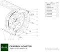 PMC Adapter Kit Toyota JZ - Mazda RX-7 FD - 240mm / 9.45" (F)