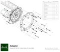 PMC Adapter Kit Toyota JZ - BMW M57N HGU HGK / N54 - 184mm 7.25" (P)