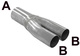 Y-pipe 50,8x44,5 Stainless