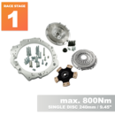 PMC RACE STAGE 1 Toyota JZ 1JZ 2JZ - manual BMW M57 / E46 S54 M3 - 240mm / 9.45"