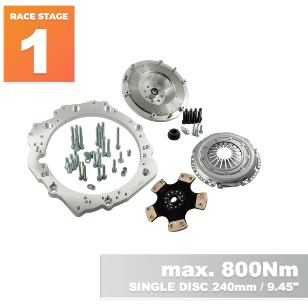 PMC RACE STAGE 1 Toyota JZ 1JZ 2JZ - BMW M50 S50 M52 S52 M54 - 240mm / 9.45"