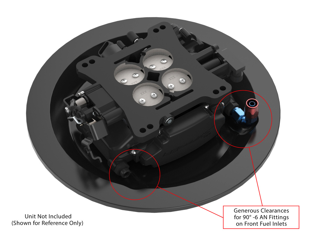 Air cleaner Drop base plate Black