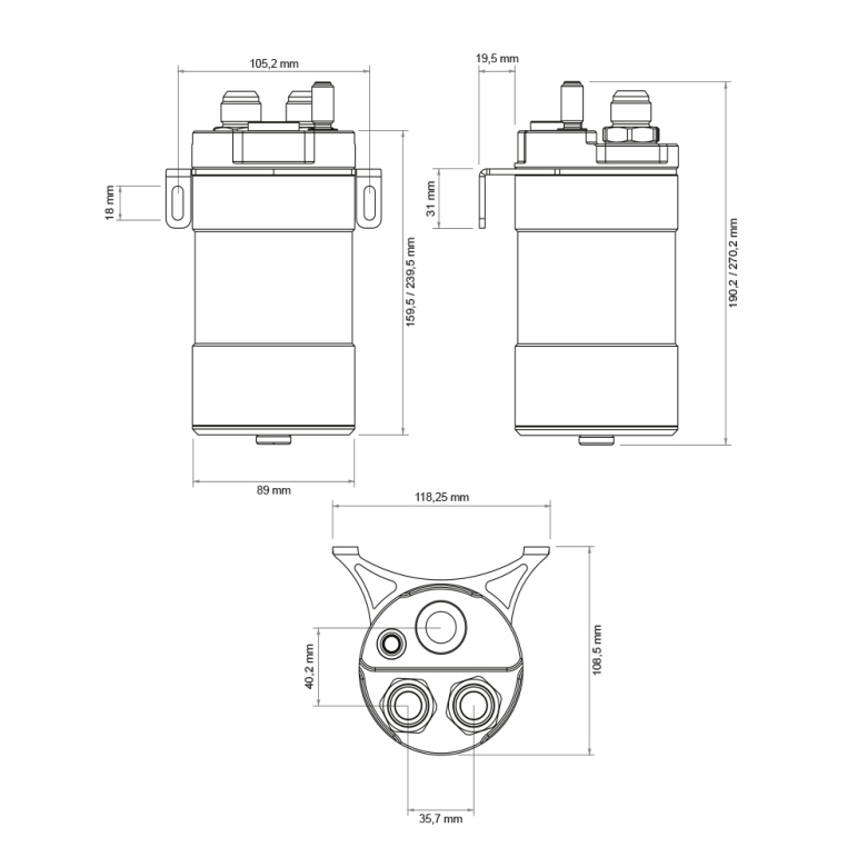 Nuke Oil catch tank 0.5L (AN10)