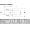 Tube flange 2,5 inch Stainless (63,5mm)