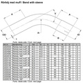 Bent exhaust tube 180° 1 3/4" Stainless (44,5mm)