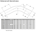 Bent exhaust tube 180° 1 3/4" Stainless (44,5mm)