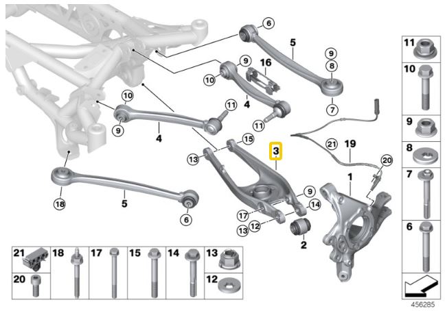 IRP Camber Arms Lower, Rear Aluminium BMW F87 M2, F80 M3, F82/83 M4