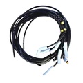Ignition cable set 45 degrees Black