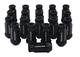 Wheel Nut Aluminum Black M12x1,25 (50mm)