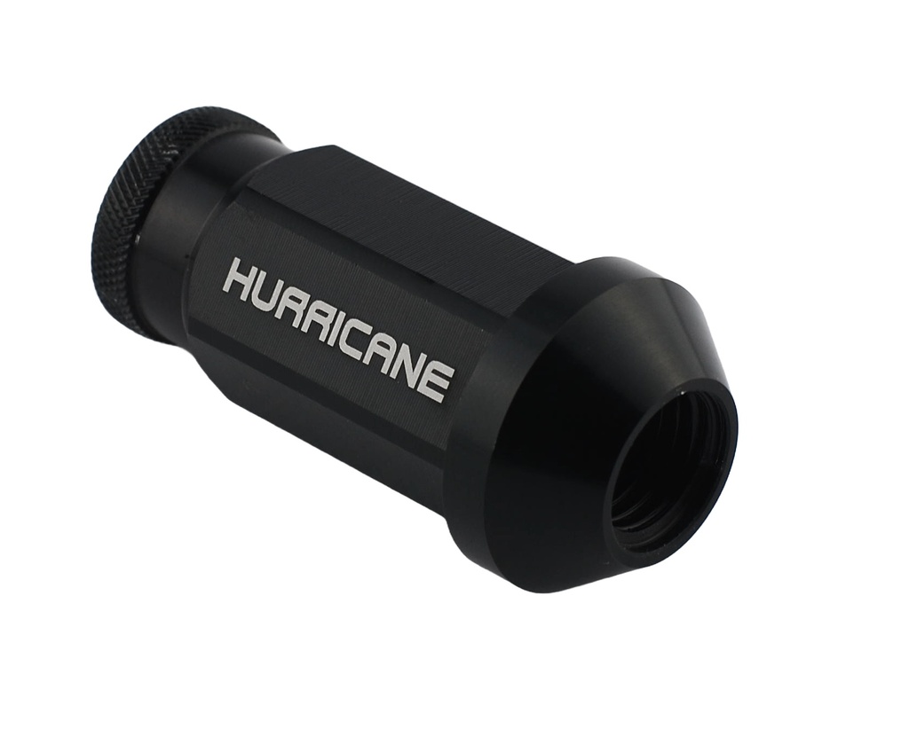 Wheel Nut Aluminum Black M12x1,5 (50mm)