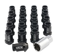 Wheel Nut Aluminum Black M12x1,25 (39mm)