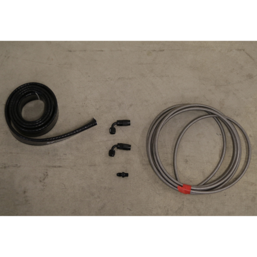 Holset Oil in Kit Turbo 2 x 90 Degrees AN4 + Silicone Heat Protection Stocking
