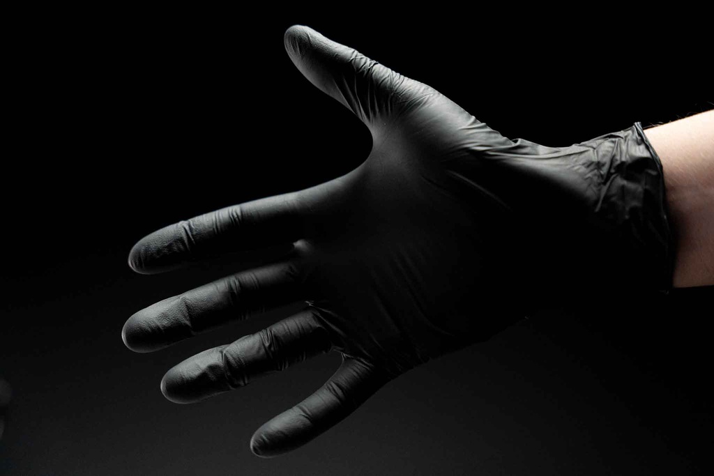 Assembly gloves / Work gloves black (medium)