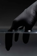 Assembly gloves / Work gloves black (medium)