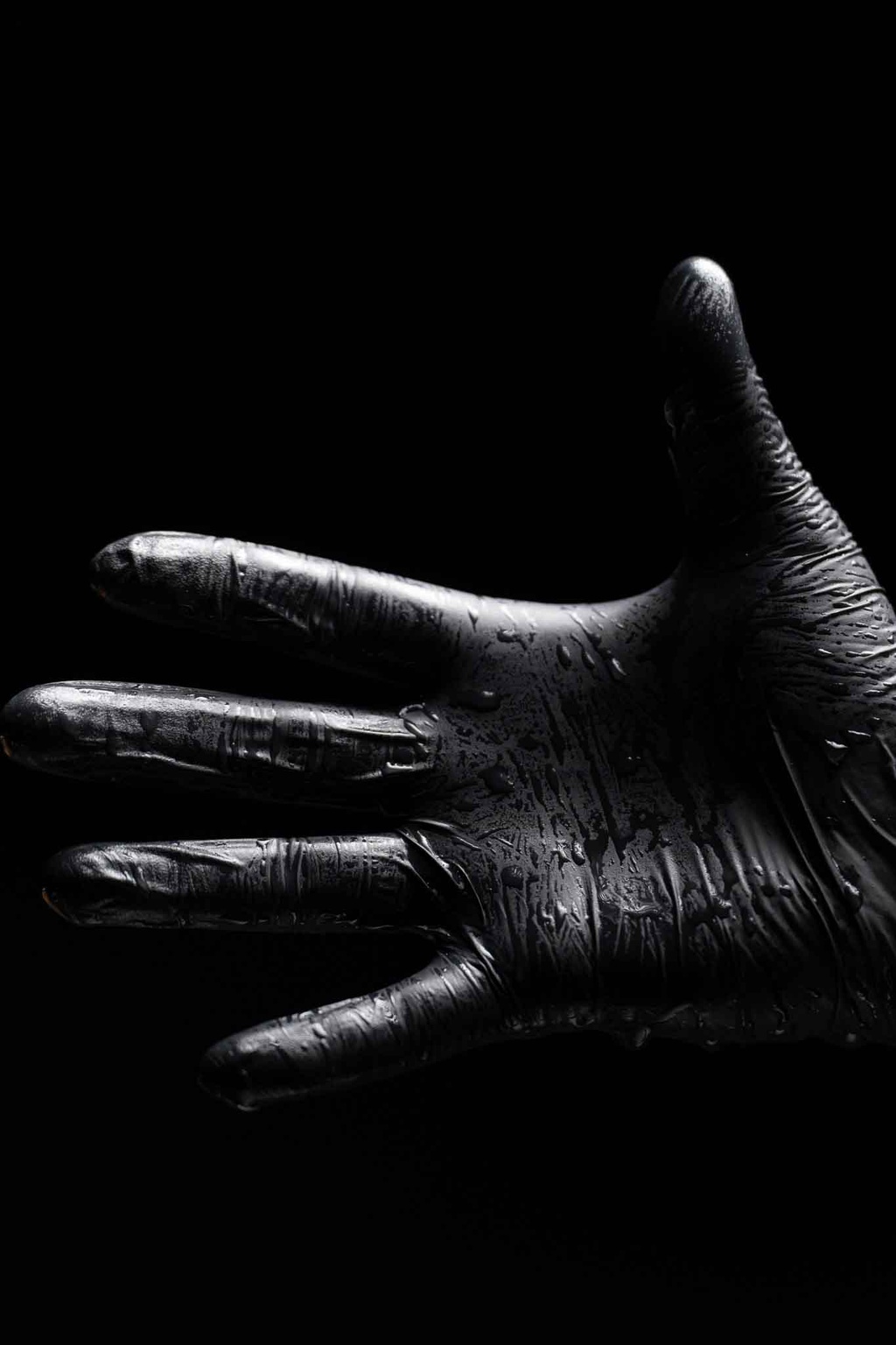 Assembly gloves / Work gloves black (medium)