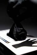 Assembly gloves / Work gloves black (medium)