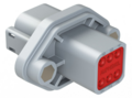 Amphenol Deutsch DT Bulkhead 6-Pin