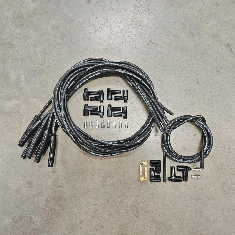 Hurricane V8 Ignition Cable Set Straight + 90° SAE