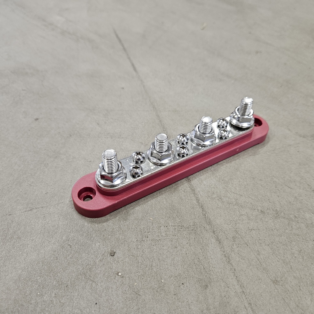 Cable terminal 4x M8 / 6x M4 Red/Black