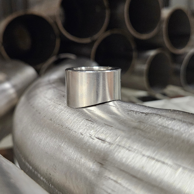 Curved lambda nut M18x1.5 Stainless steel