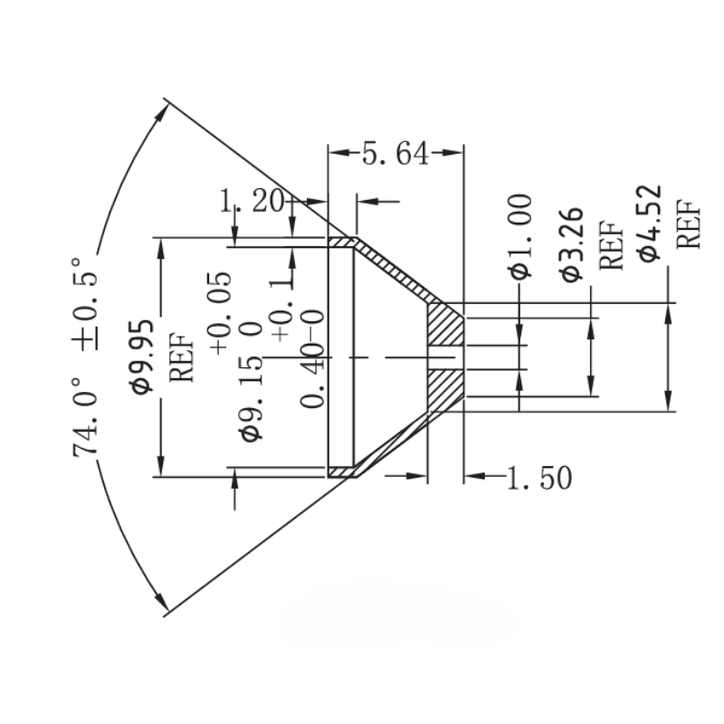 Oil restrictor adapter AN4 KIT (1,0/1,3/1,6mm)
