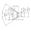 1.3mm Oil restrictor adapter AN4