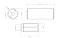 Nuke fuel filter 10micron slim (Stainless filter)