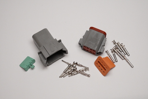 Connector 8-pin DT series male + Female