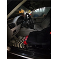Fire extinguisher mounting bracket for BMW
