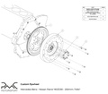 Adapter kit MB OM606 - Nissan Patrol Y61 ZD30 TD42 - 250mm