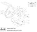 Adapter kit MB OM606 - Nissan Patrol Y61 ZD30 TD42 - 250mm